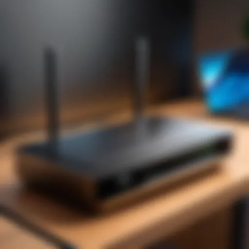 Overview of a non-wireless router setup