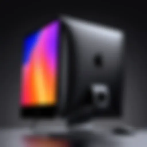 Sleek design of the Apple iMac Pro showcasing its premium build quality