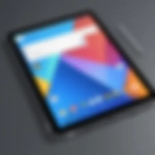 A sleek and modern Google tablet showcasing its design