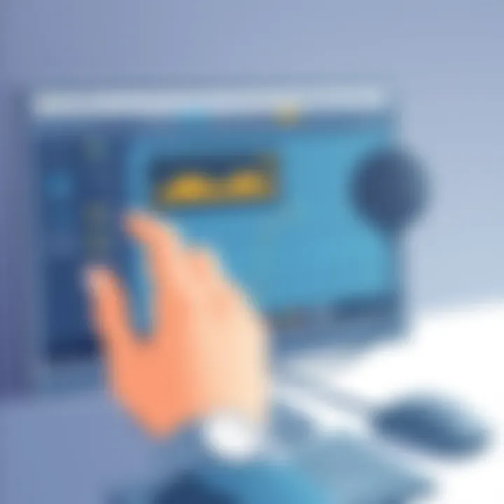Optimizing Performance with Recording Software User adjusting settings on audio recording software