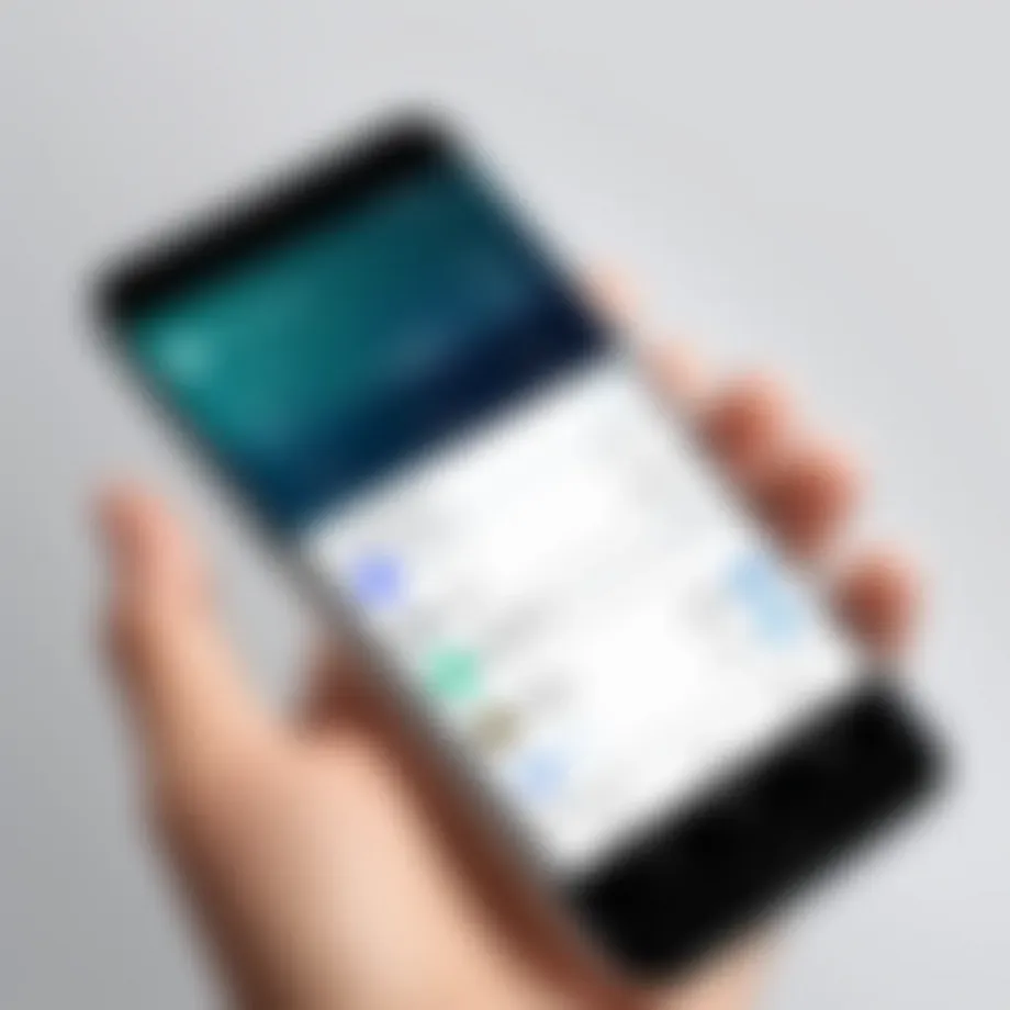User interface of a digital wallet on Android