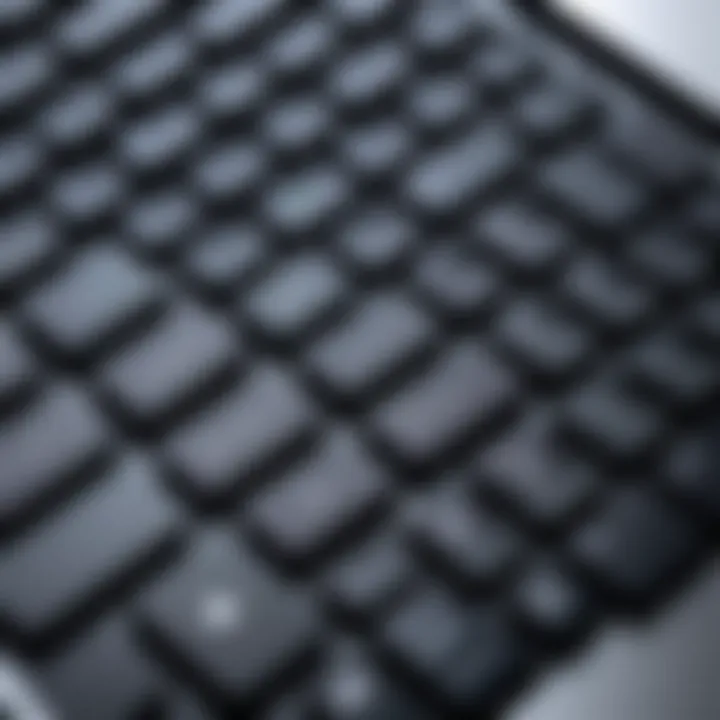 Compact keyboard layout with MacBook Pro compatibility