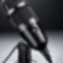Detailed view of a premium USB microphone designed for clarity