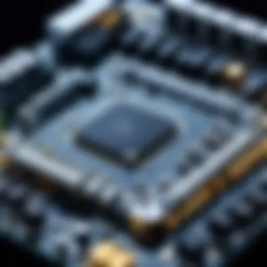 An illustration of various motherboard components essential for game development