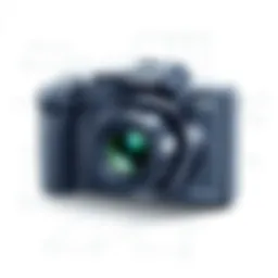 Front view of the Canon PowerShot SX70 HS showcasing its sleek design