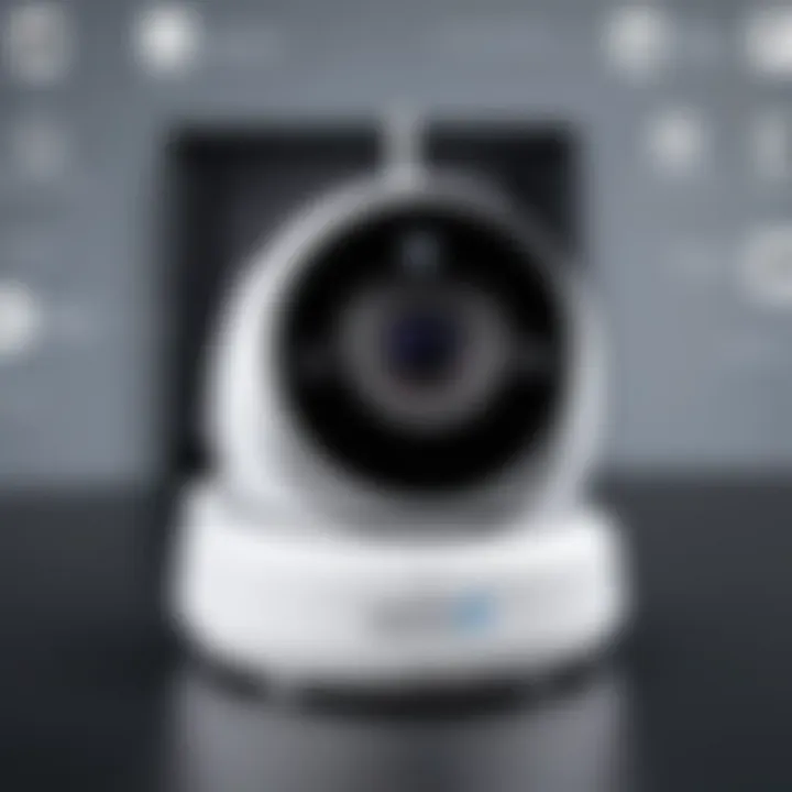 Detailed view of CCTV wireless camera features