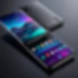 An innovative LG phone showcasing its sleek design