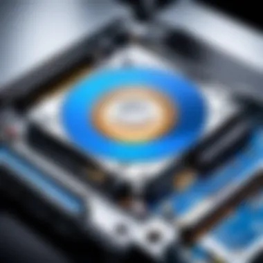 Internal PC Blu-ray drive close-up