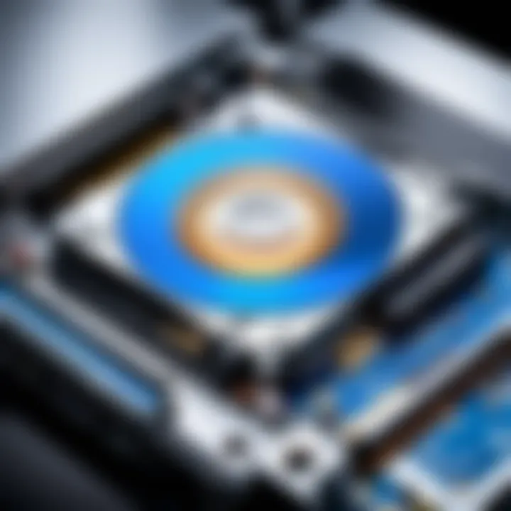 Internal PC Blu-ray drive close-up