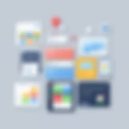 An overview of various pic search applications showcasing their interfaces
