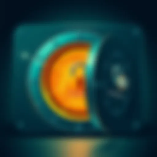 A secure digital vault showcasing password management features.