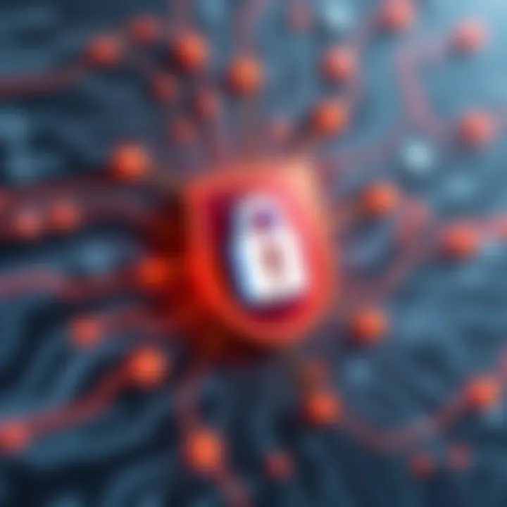 Visual representation of advanced security protocols in password management.