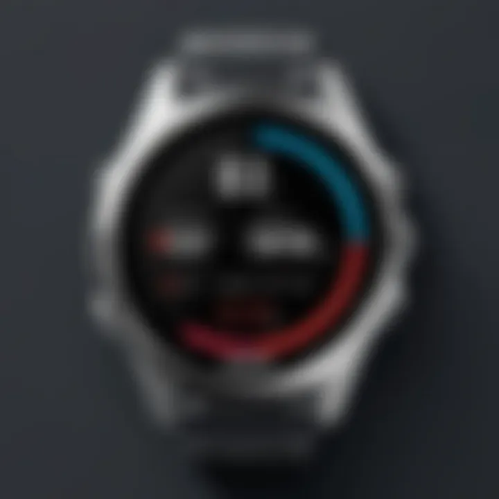 Illustration of the Whoop Watch's functionality in tracking various fitness metrics