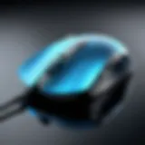 Ergonomic design of SlimBlade Mouse showcasing its contours