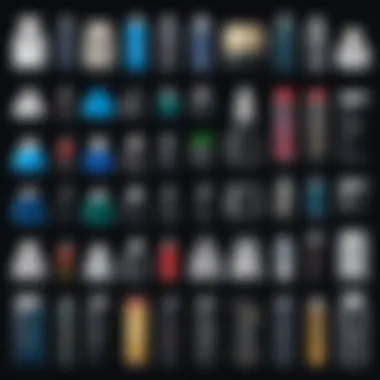 Comparison chart of various 16GB USB drives with specifications