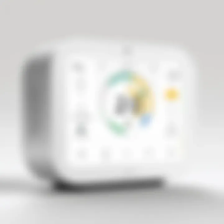 User interface of a Google Home compatible alarm system