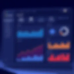 Sophisticated dashboard of contact management software showcasing analytics and insights