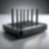 High-performance router showcasing advanced technology