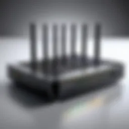 High-performance router showcasing advanced technology