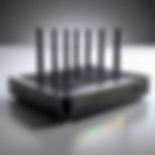 High-performance router showcasing advanced technology