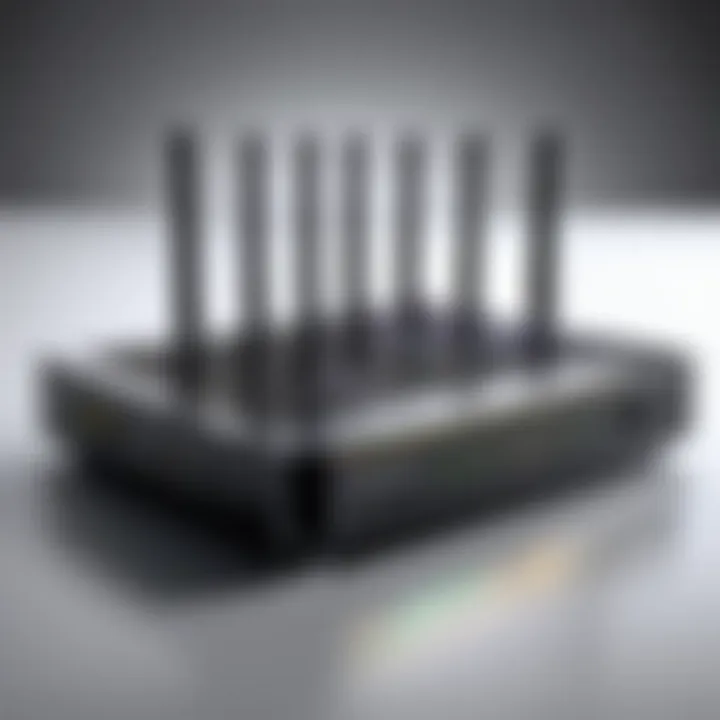 High-performance router showcasing advanced technology