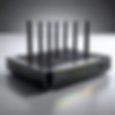 High-Performance Router Technology High-performance router showcasing advanced technology