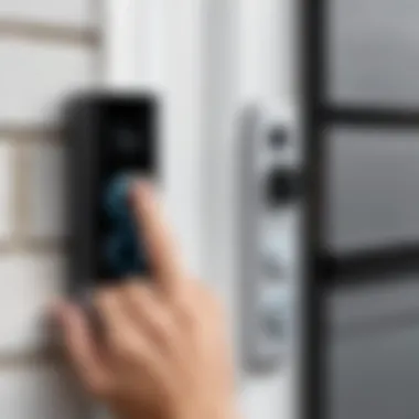 Installation Overview of the Ring Video Doorbell Illustration depicting the installation of the Ring Video Doorbell