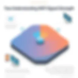 Diagram illustrating WiFi signal strength and coverage areas