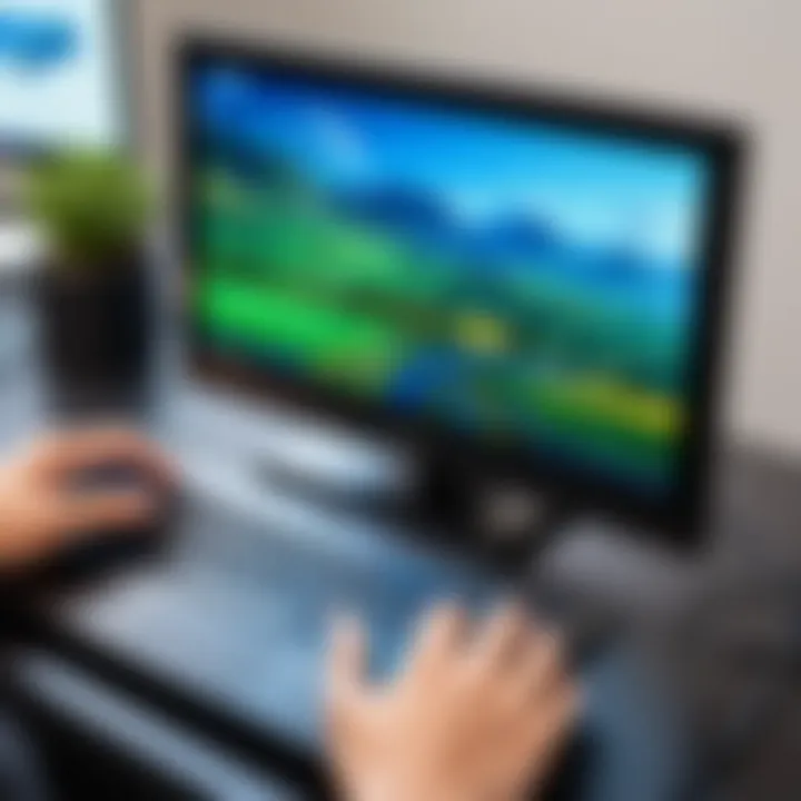 Connectivity options available on a portable gaming monitor
