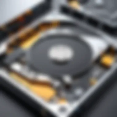 A visual representation of hard drive fragmentation