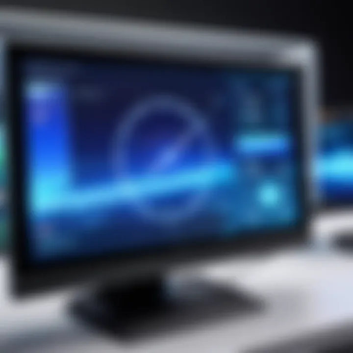 Close-up of display technology used in portable gaming monitors