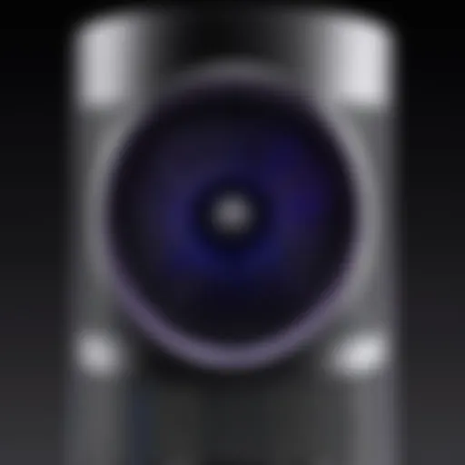 Detailed view of the Dyson Cool Tower Fan filter showcasing its advanced design