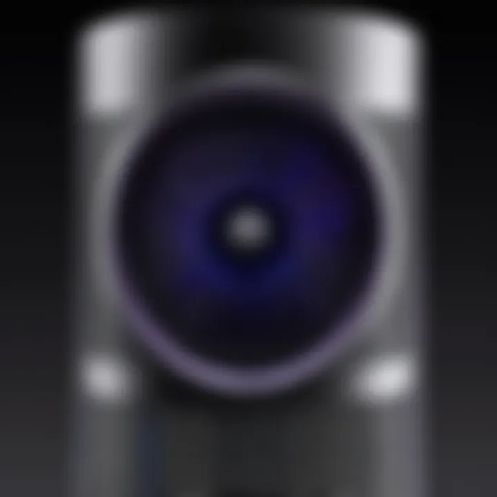 Detailed view of the Dyson Cool Tower Fan filter showcasing its advanced design