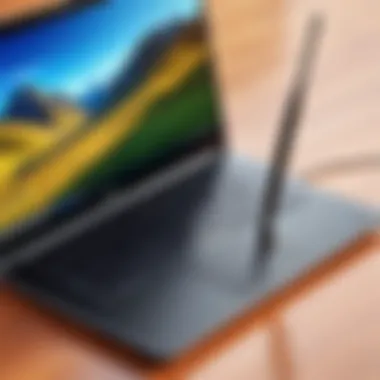 Illustration of a laptop with a WiFi antenna booster