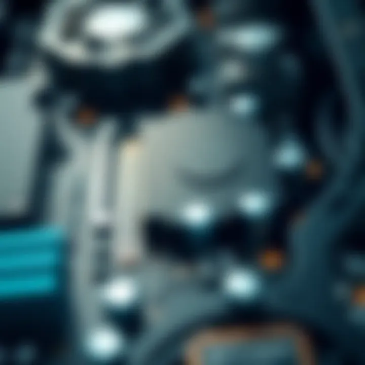 Close-up of hardware components ready for upgrades