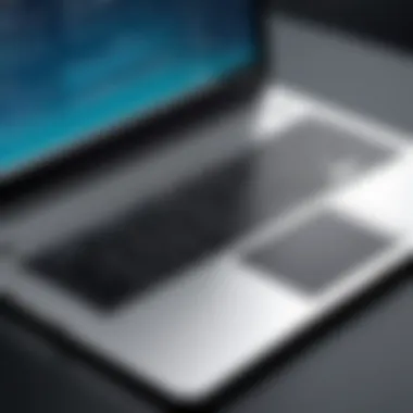 Close-up of laptop design and features emphasizing usability