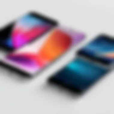 Competitive Analysis of Smartphones Visual representation of the iPhone SE alongside its competitors in the smartphone market.