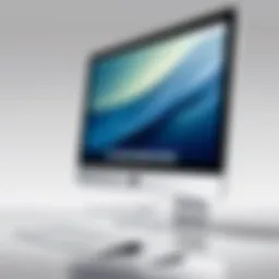 Latest iMac showcasing sleek design