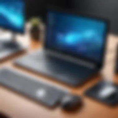 Wireless technology features showcased with gadgets