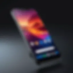 Sleek gaming phone showcasing its display quality