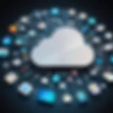 A visual representation of iCloud integration across various applications