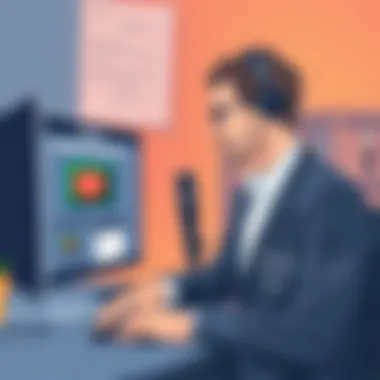 Utilizing Screen Recording for Educational Purposes IT professional using screen recording software for training
