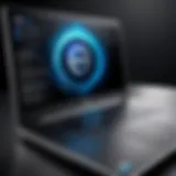 Dell laptop showcasing AMD processor power