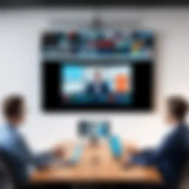 State-of-the-art video conferencing TV with integrated technology