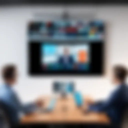 State-of-the-art video conferencing TV with integrated technology