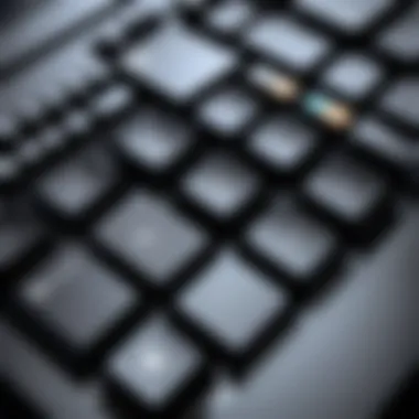 A close-up of a mechanical keyboard highlighting its tactile switches
