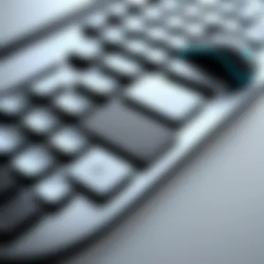 A wireless keyboard and mouse set representing modern technology