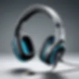 Sleek design of Logitech gaming headphones