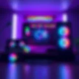 Vibrant NZXT Light setup showcasing RGB effects