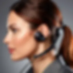 Plantronics Blackwire series headset showcasing ergonomic design